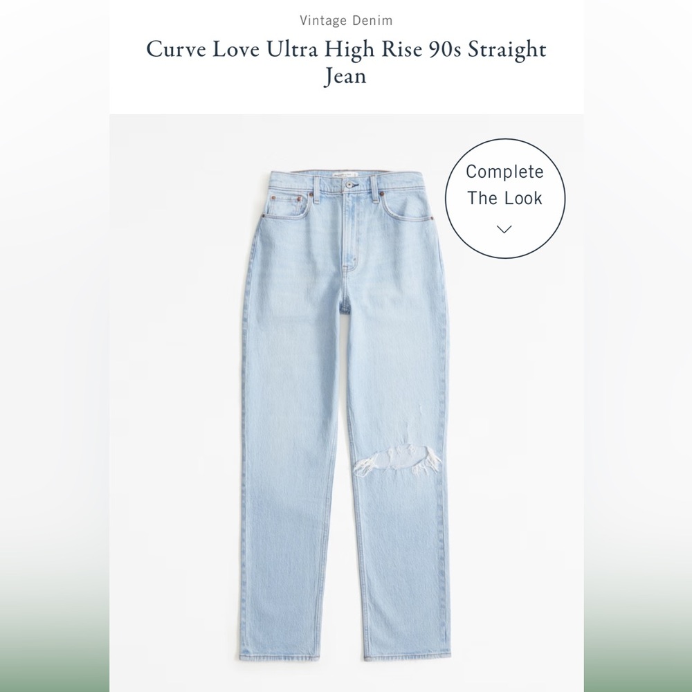 Curve Love Ultra High Rise 90s Straight Jean